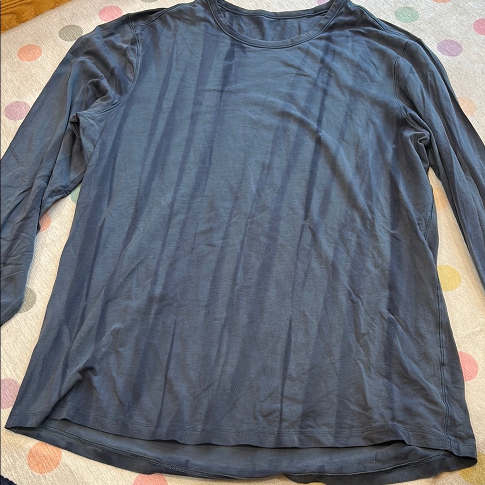 Men's Blue Long Sleeve Shirt